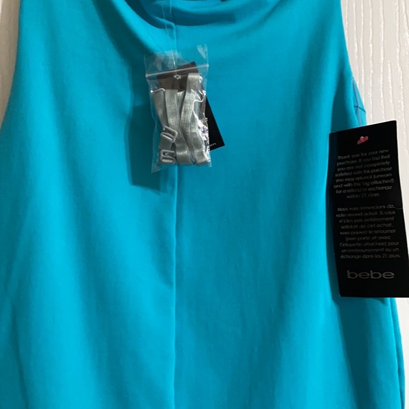Bebe mini dress - XS - turquoise - NWT - Picture 3 of 3